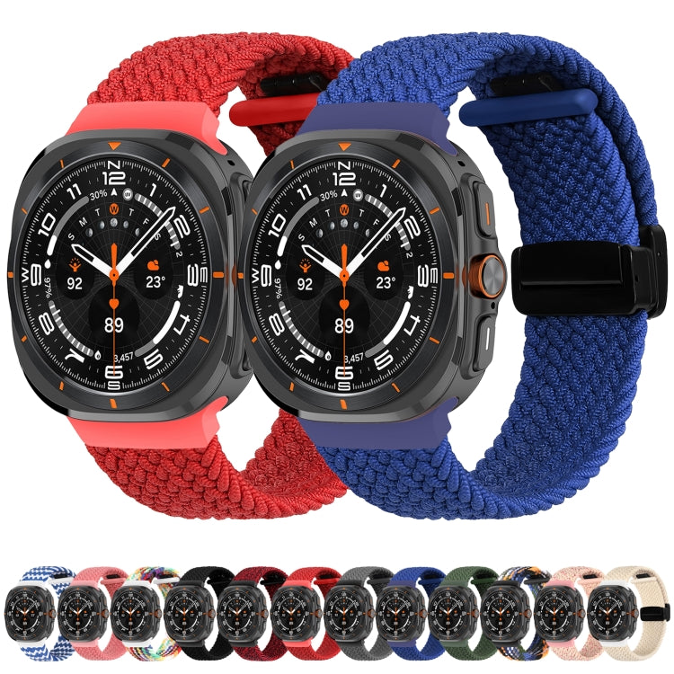 For Samsung Galaxy Watch Ultra 47mm Fold Magnetic Buckle Braided Watch Band(Starlight) - Watch Bands by PMC Jewellery | Online Shopping South Africa | PMC Jewellery | Buy Now Pay Later Mobicred