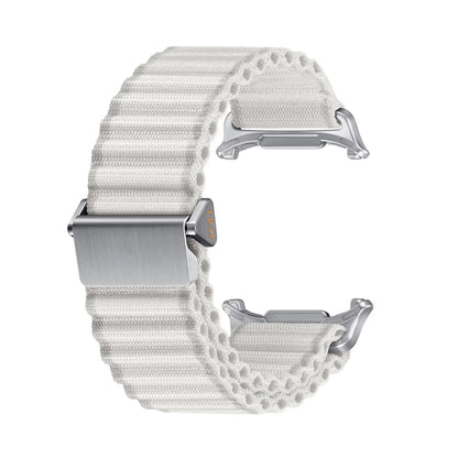 For Apple Watch Ultra 49mm Off Road Magnetic Buckle Braided Nylon Watch Band(White) - Watch Bands by PMC Jewellery | Online Shopping South Africa | PMC Jewellery | Buy Now Pay Later Mobicred