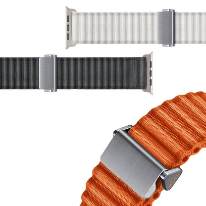 For Apple Watch Ultra 2 49mm Off Road Magnetic Buckle Braided Nylon Watch Band(Orange) - Watch Bands by PMC Jewellery | Online Shopping South Africa | PMC Jewellery | Buy Now Pay Later Mobicred