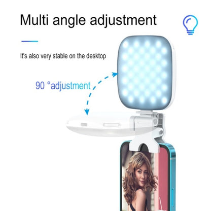 V15 Mini Clip-On Portable LED Fill Light Phone Laptop Video Conference Live Streaming Fill Lamp(White) - Selfie Light by PMC Jewellery | Online Shopping South Africa | PMC Jewellery | Buy Now Pay Later Mobicred