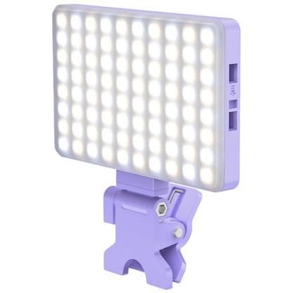 V12A Phone Laptop Video Conference Fill Lamp Portable Selfie Live Streaming LED Fill Light(Purple) - Selfie Light by PMC Jewellery | Online Shopping South Africa | PMC Jewellery | Buy Now Pay Later Mobicred