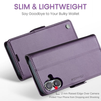 For iPhone 16 Plus CaseMe 023 Butterfly Buckle Litchi Texture RFID Anti-theft Leather Phone Case(Purple) - iPhone 16 Plus Cases by CaseMe | Online Shopping South Africa | PMC Jewellery | Buy Now Pay Later Mobicred