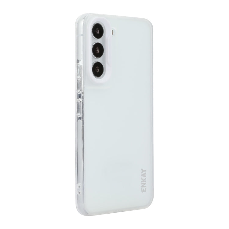 For Samsung Galaxy S24+ 5G ENKAY Hat-Prince Translucent Matte TPU Soft Phone Case(White) - Galaxy S24+ 5G Cases by ENKAY | Online Shopping South Africa | PMC Jewellery | Buy Now Pay Later Mobicred