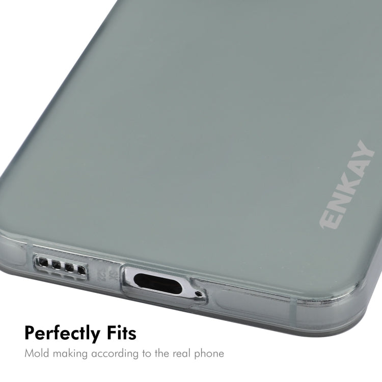 For Samsung Galaxy S24+ 5G ENKAY Hat-Prince Translucent Matte TPU Soft Phone Case(Grey) - Galaxy S24+ 5G Cases by ENKAY | Online Shopping South Africa | PMC Jewellery | Buy Now Pay Later Mobicred