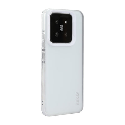 For Xiaomi 14 ENKAY Hat-Prince Translucent Matte TPU Soft Phone Case(White) - 14 Cases by ENKAY | Online Shopping South Africa | PMC Jewellery | Buy Now Pay Later Mobicred