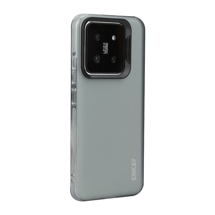 For Xiaomi 14 ENKAY Hat-Prince Translucent Matte TPU Soft Phone Case(Grey) - 14 Cases by ENKAY | Online Shopping South Africa | PMC Jewellery | Buy Now Pay Later Mobicred