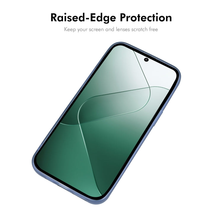 For Xiaomi 14 Pro ENKAY Hat-Prince Translucent Matte TPU Phone Case with Lens Film(Blue) - 14 Pro Cases by ENKAY | Online Shopping South Africa | PMC Jewellery | Buy Now Pay Later Mobicred