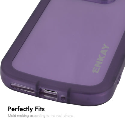 For Xiaomi 14 Pro ENKAY Hat-Prince Translucent Matte TPU Shockproof Phone Case(Purple) - 14 Pro Cases by ENKAY | Online Shopping South Africa | PMC Jewellery | Buy Now Pay Later Mobicred