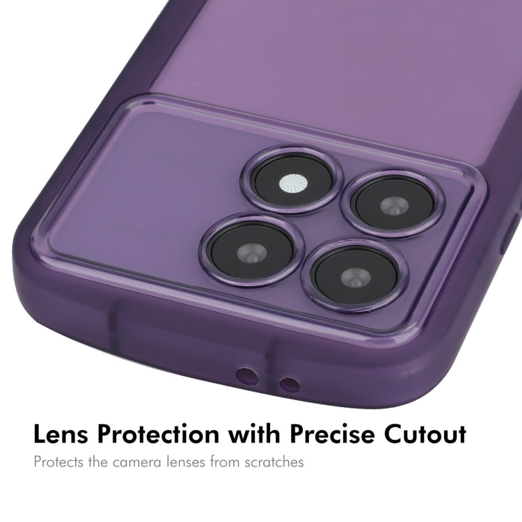 For Redmi K70 / K70 Pro ENKAY Hat-Prince Translucent Matte TPU Shockproof Phone Case(Purple) - K70 Pro Cases by ENKAY | Online Shopping South Africa | PMC Jewellery | Buy Now Pay Later Mobicred