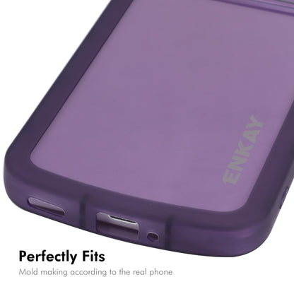 For Redmi K70 / K70 Pro ENKAY Hat-Prince Translucent Matte TPU Shockproof Phone Case(Purple) - K70 Pro Cases by ENKAY | Online Shopping South Africa | PMC Jewellery | Buy Now Pay Later Mobicred