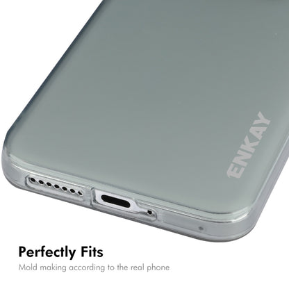 For Xiaomi 14 ENKAY Hat-Prince Translucent Matte TPU Soft Phone Case + 9H Big Arc Edge Film(White) - 14 Cases by ENKAY | Online Shopping South Africa | PMC Jewellery | Buy Now Pay Later Mobicred