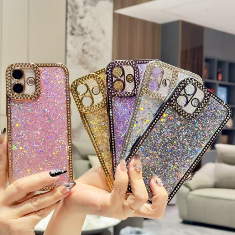 For iPhone 16 Plus Diamond Glitter Sequins TPU Phone Case(Silver) - iPhone 16 Plus Cases by PMC Jewellery | Online Shopping South Africa | PMC Jewellery | Buy Now Pay Later Mobicred