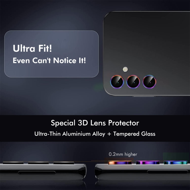 For OPPO Reno12 / Reno12 Pro Global ENKAY Hat-Prince 9H Rear Camera Lens Aluminium Alloy Tempered Glass Film(Black) - Reno12 Pro Tempered Glass by ENKAY | Online Shopping South Africa | PMC Jewellery | Buy Now Pay Later Mobicred