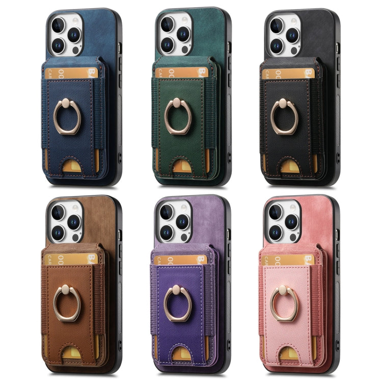 For iPhone 16 Plus Retro Splitable Magnetic Stand Card Bag Leather Phone Case(Purple) - iPhone 16 Plus Cases by PMC Jewellery | Online Shopping South Africa | PMC Jewellery | Buy Now Pay Later Mobicred