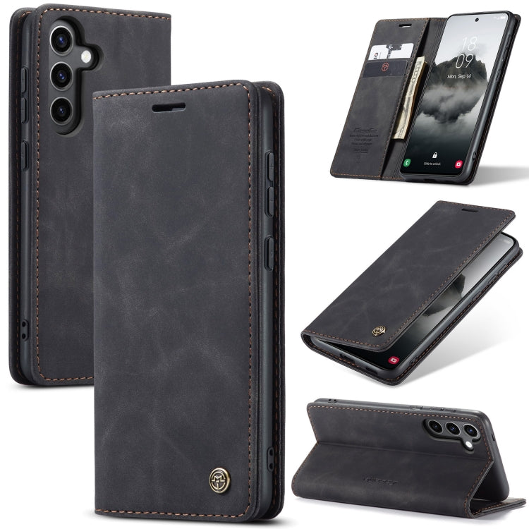 For Samsung Galaxy S24 FE 5G CaseMe 013 Multifunctional Horizontal Flip Leather Phone Case(Black) - Galaxy S24 FE 5G Cases by CaseMe | Online Shopping South Africa | PMC Jewellery | Buy Now Pay Later Mobicred