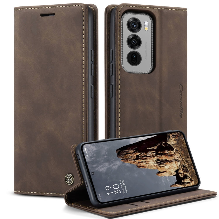 For OPPO Reno12 Pro 5G Global CaseMe 013 Multifunctional Horizontal Flip Leather Phone Case(Coffee) - Reno12 Pro Cases by CaseMe | Online Shopping South Africa | PMC Jewellery | Buy Now Pay Later Mobicred