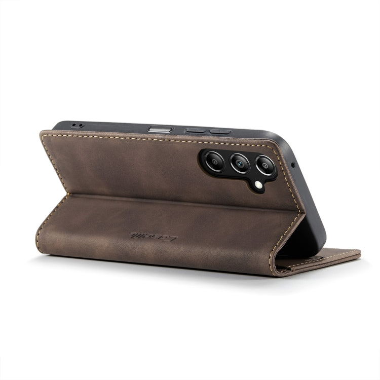 For Samsung Galaxy A16 5G CaseMe 013 Multifunctional Horizontal Flip Leather Phone Case(Coffee) - Galaxy Phone Cases by CaseMe | Online Shopping South Africa | PMC Jewellery | Buy Now Pay Later Mobicred