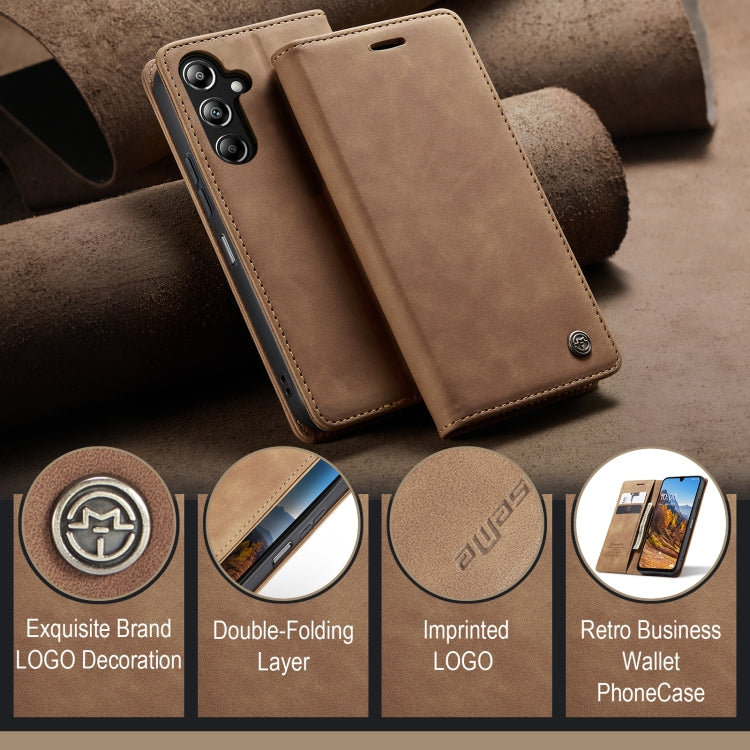 For Samsung Galaxy A16 5G CaseMe 013 Multifunctional Horizontal Flip Leather Phone Case(Brown) - Galaxy Phone Cases by CaseMe | Online Shopping South Africa | PMC Jewellery | Buy Now Pay Later Mobicred