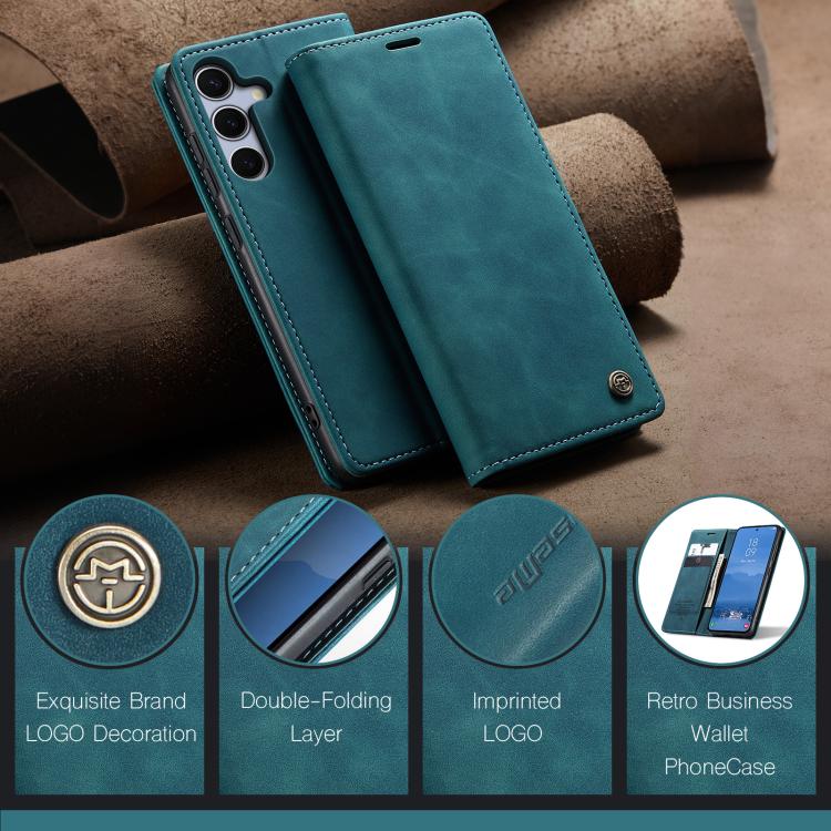 For Samsung Galaxy S25+ 5G CaseMe 013 Multifunctional Horizontal Flip Leather Phone Case(Blue) - Galaxy S25+ 5G Cases by CaseMe | Online Shopping South Africa | PMC Jewellery | Buy Now Pay Later Mobicred