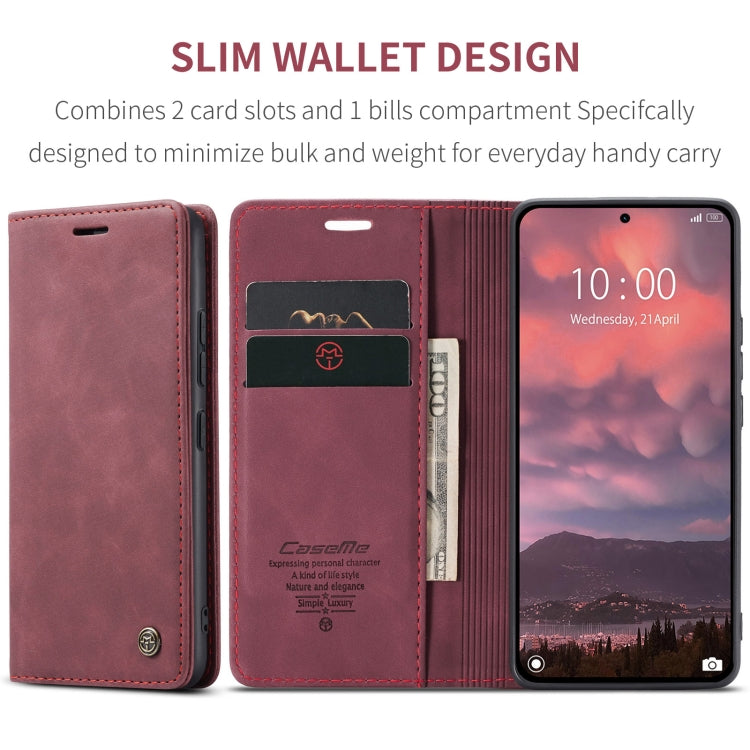 For Xiaomi 14T Pro CaseMe 013 Multifunctional Horizontal Flip Leather Phone Case(Red) - 14T Pro Cases by CaseMe | Online Shopping South Africa | PMC Jewellery | Buy Now Pay Later Mobicred