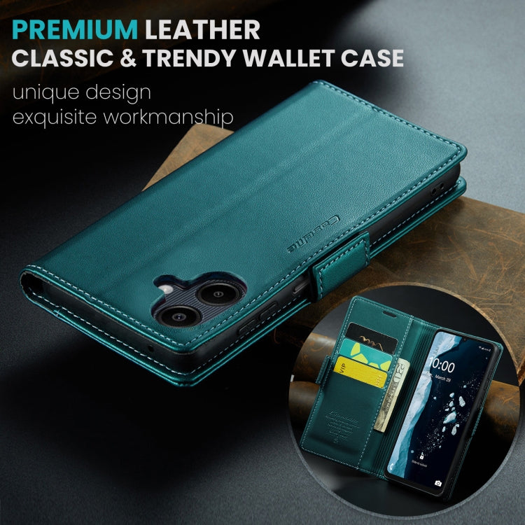 For Samsung Galaxy A06 CaseMe 023 Butterfly Buckle Litchi Texture RFID Anti-theft Leather Phone Case(Green) - Galaxy Phone Cases by CaseMe | Online Shopping South Africa | PMC Jewellery | Buy Now Pay Later Mobicred