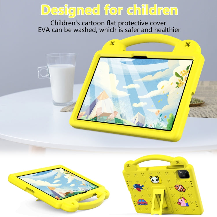 For Infinix Xpad 11 X1101 2024 Handle Kickstand Children EVA Shockproof Tablet Case(Yellow) - Others by PMC Jewellery | Online Shopping South Africa | PMC Jewellery | Buy Now Pay Later Mobicred