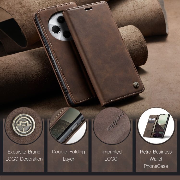 For Redmi 14C CaseMe 013 Multifunctional Horizontal Flip Leather Phone Case(Coffee) - 14C Cases by CaseMe | Online Shopping South Africa | PMC Jewellery | Buy Now Pay Later Mobicred