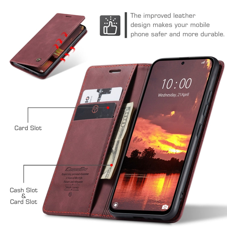 For Redmi Note 14 5G CaseMe 013 Multifunctional Horizontal Flip Leather Phone Case(Red) - Note 14 Cases by CaseMe | Online Shopping South Africa | PMC Jewellery | Buy Now Pay Later Mobicred