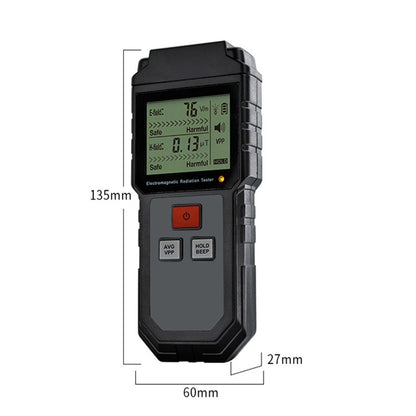 RZ825 Electromagnetic Radiation Tester Portable Digital Liquid Crystal Electromagnetic Field EMF Meter Measuring Instrument For Computer Mobile Phone - Radiation Detector by PMC Jewellery | Online Shopping South Africa | PMC Jewellery | Buy Now Pay Later Mobicred