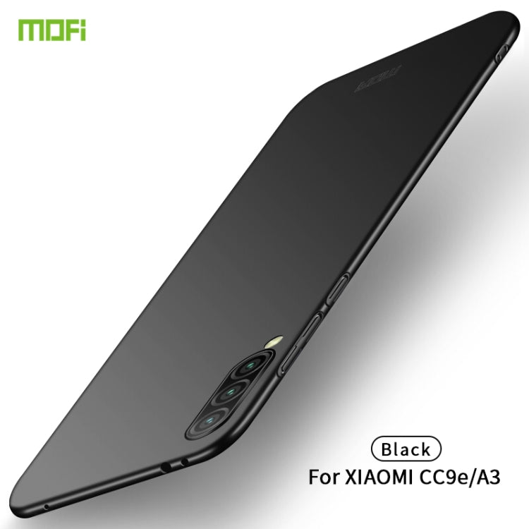 MOFI Frosted PC Ultra-thin Hard Case for Xiaomi CC9e / A3(Black) - Xiaomi Cases by MOFI | Online Shopping South Africa | PMC Jewellery