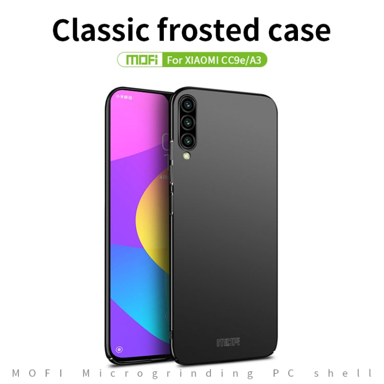 MOFI Frosted PC Ultra-thin Hard Case for Xiaomi CC9e / A3(Black) - Xiaomi Cases by MOFI | Online Shopping South Africa | PMC Jewellery
