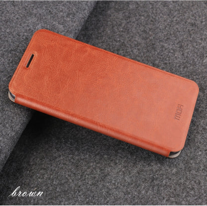 MOFI Rui Series Classical Leather Flip Leather Case With Bracket Embedded Steel Plate All-inclusive for Xiaomi Mi CC9e / A3(Brown) - Xiaomi Cases by MOFI | Online Shopping South Africa | PMC Jewellery