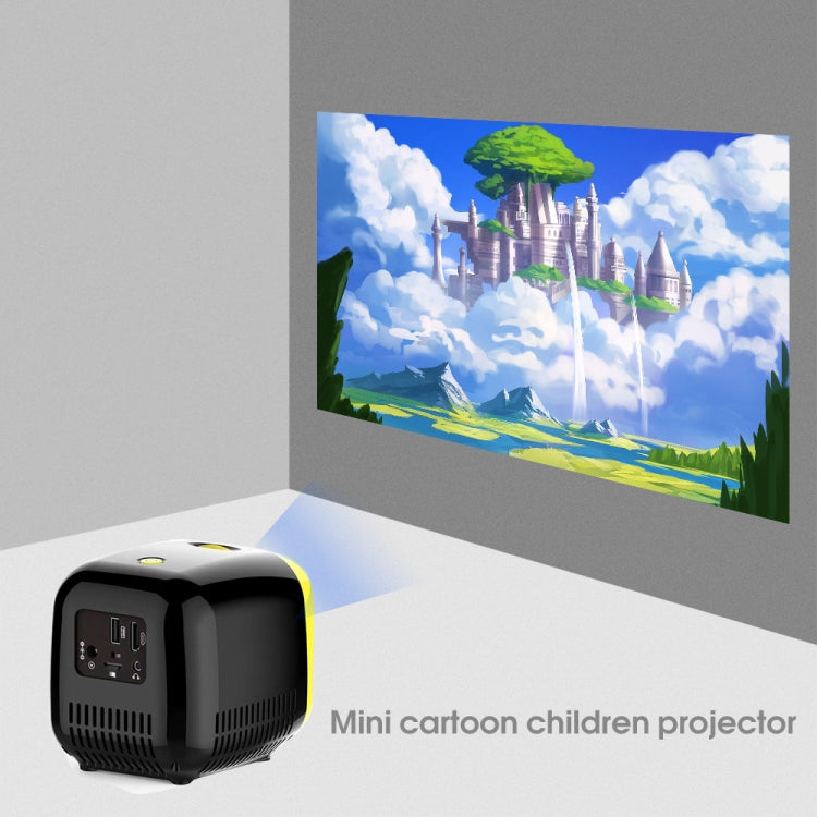 L1 Children Projector Mini Mini LED Portable Home Speaker Projector, US Plug(Black) - LED Projector by PMC Jewellery | Online Shopping South Africa | PMC Jewellery | Buy Now Pay Later Mobicred