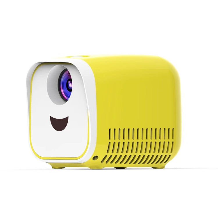 L1 Children Projector Mini LED Portable Home Speaker Projector, EU Plug(Yellow) - LED Projector by PMC Jewellery | Online Shopping South Africa | PMC Jewellery | Buy Now Pay Later Mobicred