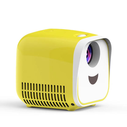 L1 Children Projector Mini LED Portable Home Speaker Projector, EU Plug(Yellow) - LED Projector by PMC Jewellery | Online Shopping South Africa | PMC Jewellery | Buy Now Pay Later Mobicred