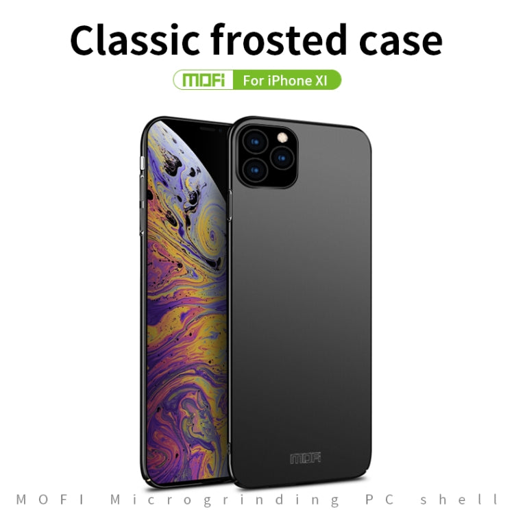 For iPhone 11 Pro MOFI Frosted PC Ultra-thin Hard Case (Gold) - iPhone 11 Pro Cases by MOFI | Online Shopping South Africa | PMC Jewellery