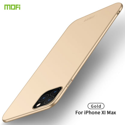 For iPhone 11 Pro Max MOFI Frosted PC Ultra-thin Hard Case (Gold) - iPhone 11 Pro Max Cases by MOFI | Online Shopping South Africa | PMC Jewellery