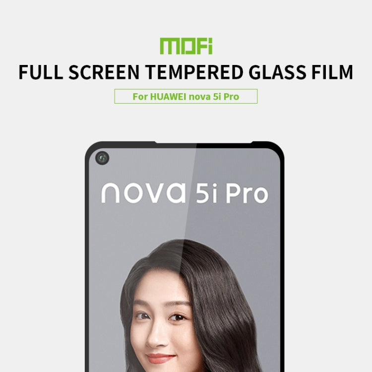 MOFI 9H 2.5D Full Screen Tempered Glass Film for Huawei Nova 5i Pro(Black) -  by MOFI | Online Shopping South Africa | PMC Jewellery