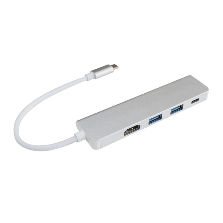 4 in 1 Type C Hub with HDMI  USB 3.0 Adapter for MacBook Hub USB Computer Peripherals USB Type C HDMI for MacBook Pro Air - USB HUB by PMC Jewellery | Online Shopping South Africa | PMC Jewellery | Buy Now Pay Later Mobicred