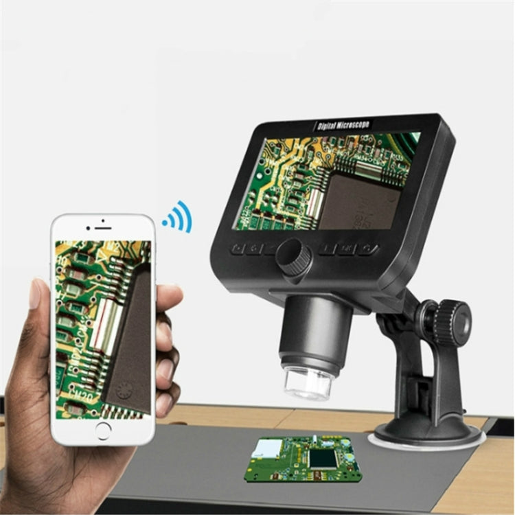 Handheld Digital Microscope 1000 Times Electronic Magnifying Glass WiFi With Screen Integrated Microscope （Black） - Digital Microscope by PMC Jewellery | Online Shopping South Africa | PMC Jewellery | Buy Now Pay Later Mobicred