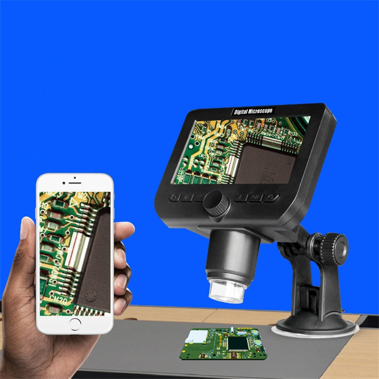 Handheld Digital Microscope 1000 Times Electronic Magnifying Glass WiFi With Screen Integrated Microscope （Black） - Digital Microscope by PMC Jewellery | Online Shopping South Africa | PMC Jewellery | Buy Now Pay Later Mobicred