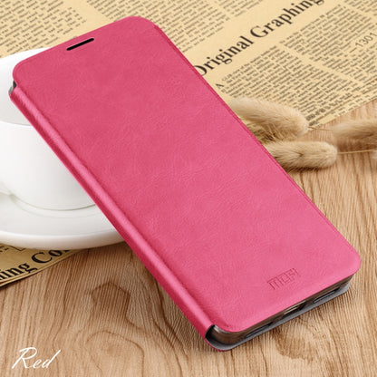 For Oneplus 6 MOFI Rui Series Classical Leather Flip Leather Case With Bracket Embedded Steel Plate All-inclusive(Red) - OnePlus Cases by MOFI | Online Shopping South Africa | PMC Jewellery