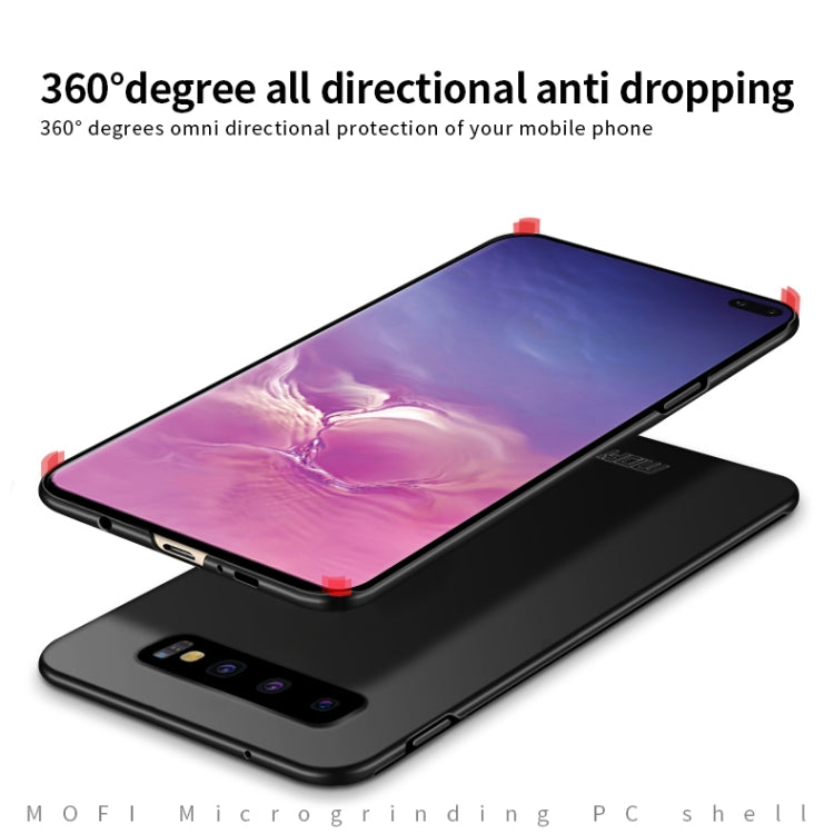 For Galaxy S10+ MOFI Frosted PC Ultra-thin Hard Case(Black) - Galaxy Phone Cases by MOFI | Online Shopping South Africa | PMC Jewellery