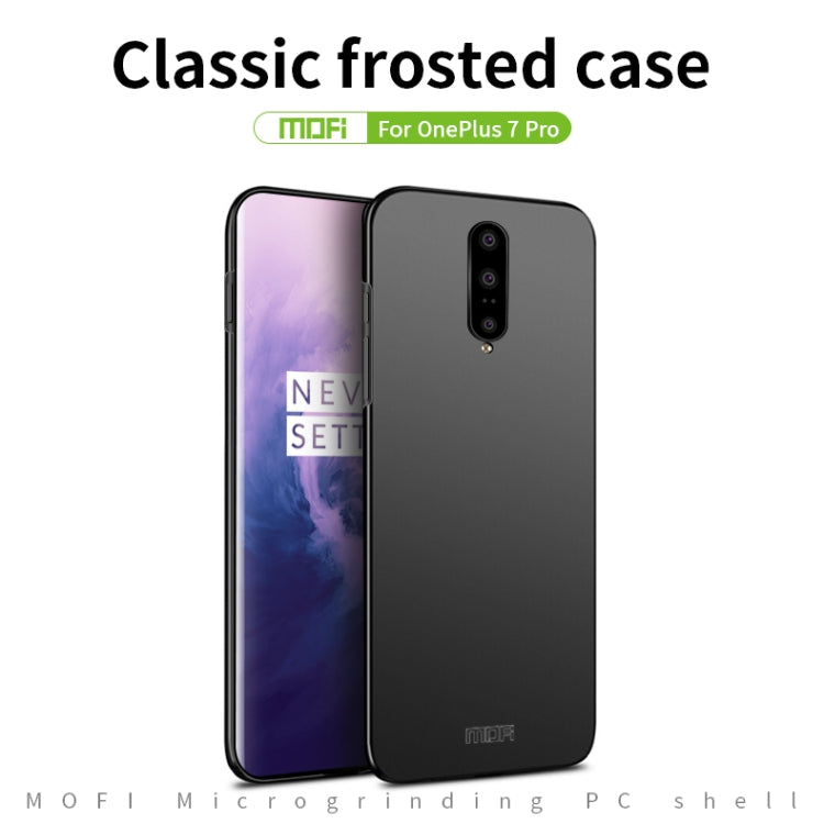 For Oneplus7 Pro MOFI Frosted PC Ultra-thin Hard Case(Black) - OnePlus Cases by MOFI | Online Shopping South Africa | PMC Jewellery