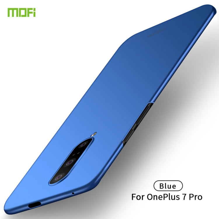 For Oneplus7 Pro MOFI Frosted PC Ultra-thin Hard Case(Blue) - OnePlus Cases by MOFI | Online Shopping South Africa | PMC Jewellery