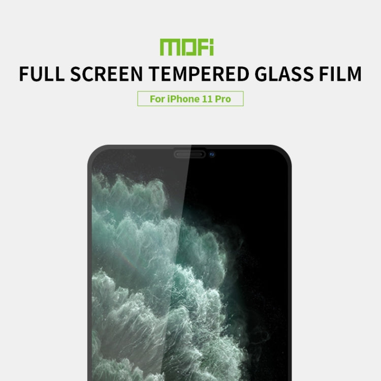 For iPhone 11 Pro MOFI 9H 2.5D Full Screen Tempered Glass Film(Black) - iPhone 11 Pro Tempered Glass by MOFI | Online Shopping South Africa | PMC Jewellery