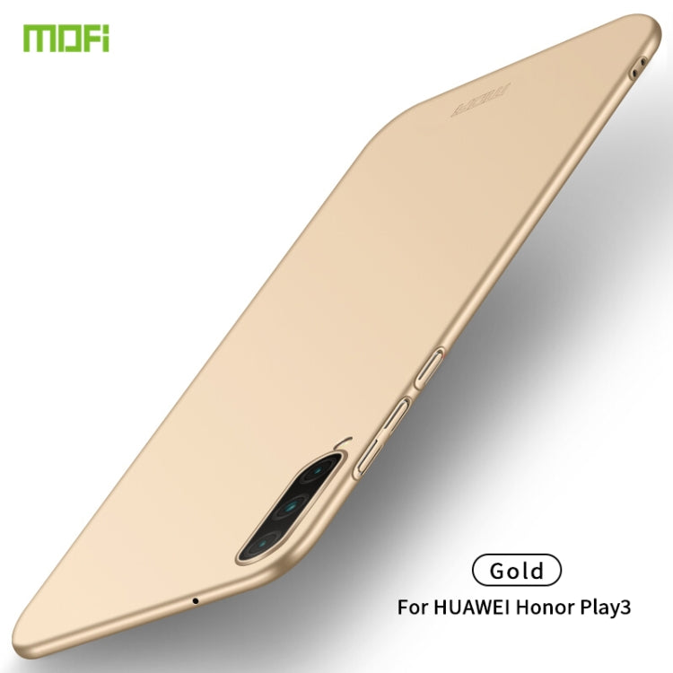 For Huawei Honor Play 3 MOFI Frosted PC Ultra-thin Hard Case(Gold) - Honor Cases by MOFI | Online Shopping South Africa | PMC Jewellery