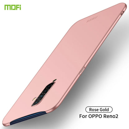 For OPPO Reno2 MOFI Frosted PC Ultra-thin Hard Case(Rose gold) - OPPO Cases by MOFI | Online Shopping South Africa | PMC Jewellery
