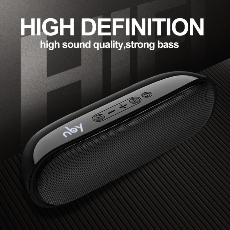 NBY 4070 Portable Bluetooth Speaker 3D Stereo Sound Surround Speakers, Support FM, TF, AUX, U-disk(Black) - Desktop Speaker by NBY | Online Shopping South Africa | PMC Jewellery | Buy Now Pay Later Mobicred