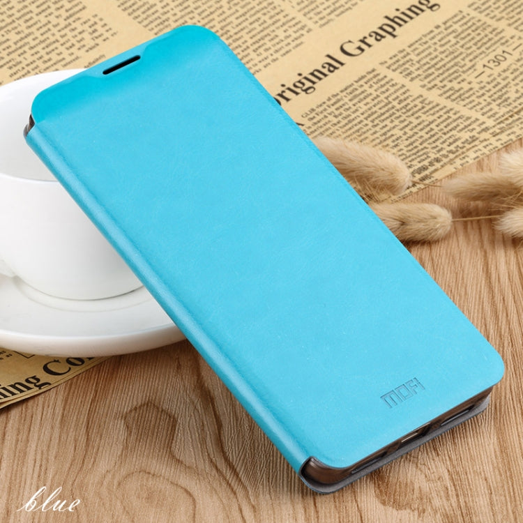 For Xiaomi RedMi 8A MOFI Rui Series Classical Leather Flip Leather Case With Bracket Embedded Steel Plate All-inclusive(Blue) - Xiaomi Cases by MOFI | Online Shopping South Africa | PMC Jewellery